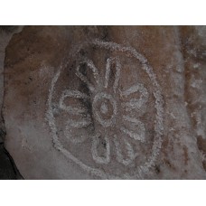Grave of Jeremiah, cross with rays solar disc